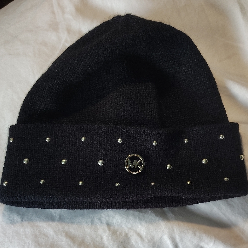 Michael Kors Black and Silver Fashion Hat